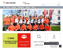 Tablet Screenshot of lideranimator.pl